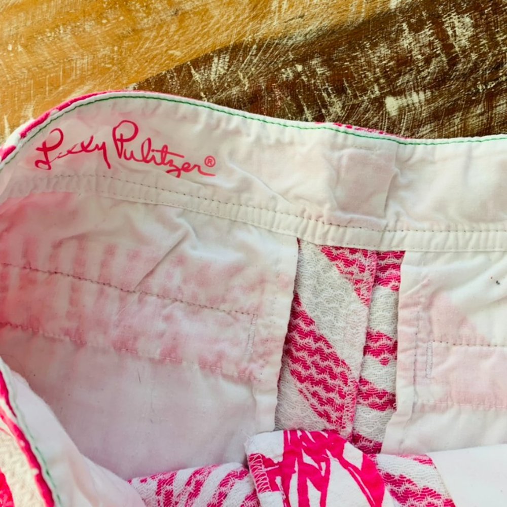Lilly Pulitzer The Callahan Capri Pink Yacht Sea Shorts Size 2 - Picture 3 of 4